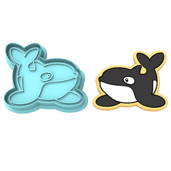 Orca Whale Cookie Cutter | Stamp | Stencil #1