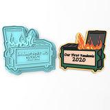 Our First Pandemic Dumpster Cookie Cutter | Stamp | Stencil #1