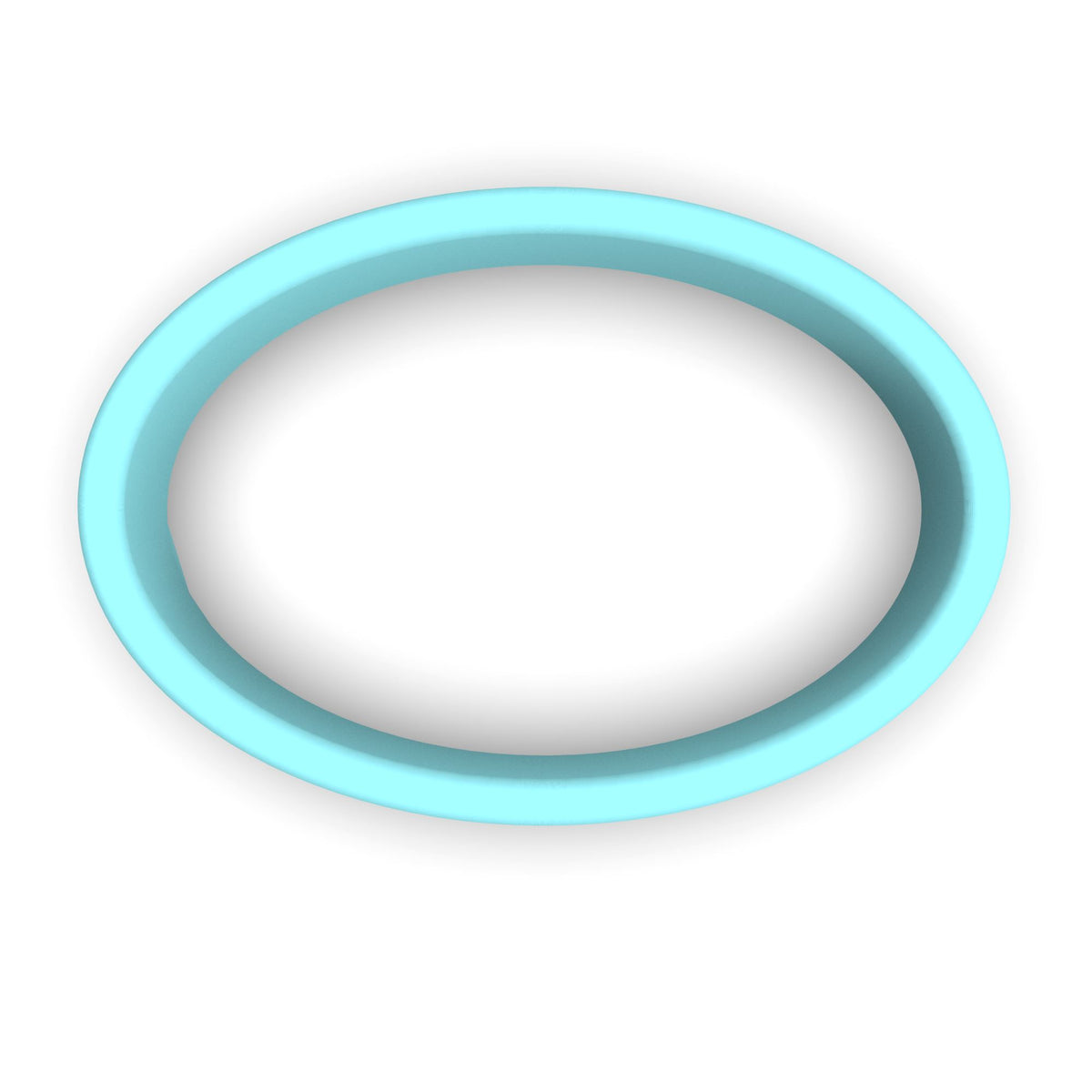 Oval Plaque #1 Fondant & Plaques Cookie Cutter Lady 1 Inch with Dough Pusher Standard Cutter (1x) 