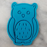 Owl Cookie Cutter Stamp & Outline #1