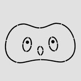 Owl Head Cookie Cutter | Stamp | Stencil #1