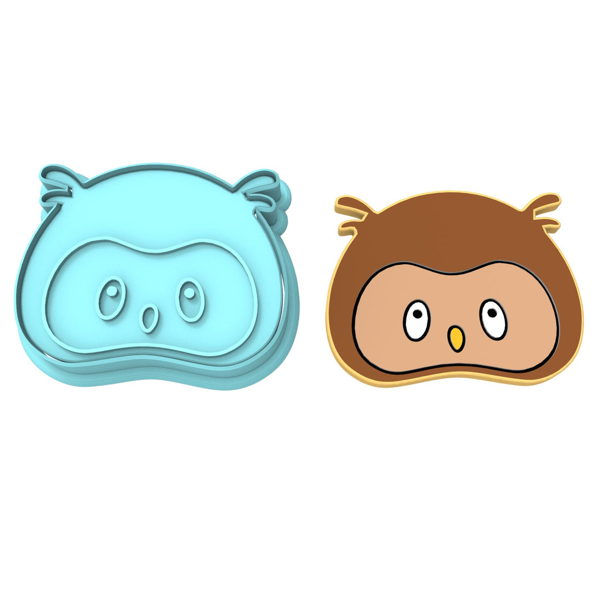 Owl Head Cookie Cutter | Stamp | Stencil #1