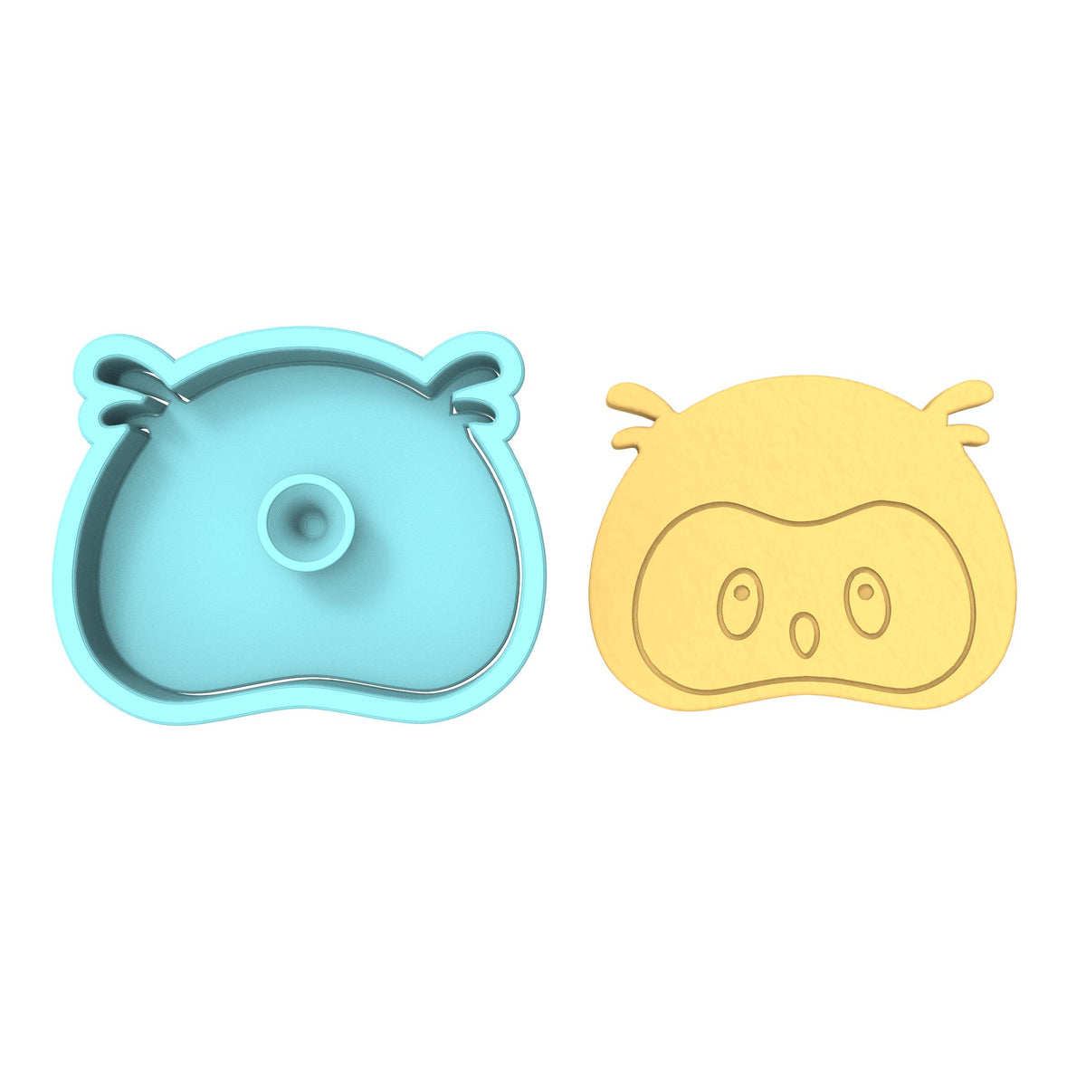 Owl Head Cookie Cutter | Stamp | Stencil #1