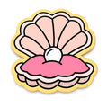 Oyster with Pearl Cookie Cutter | Stamp | Stencil #1
