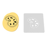 Paint Palette Cookie Cutter | Stamp | Stencil #1