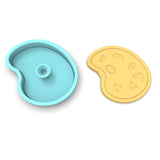 Paint Palette Cookie Cutter | Stamp | Stencil #1