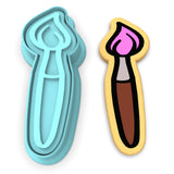 Paintbrush Cookie Cutter | Stamp | Stencil #1