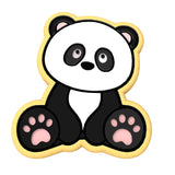 Panda Body Cookie Cutter | Stamp | Stencil #1