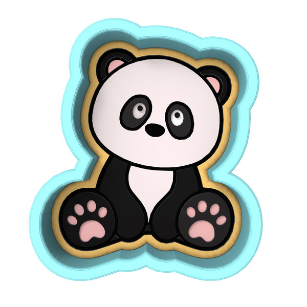 Panda Body Cookie Cutter | Stamp | Stencil #1