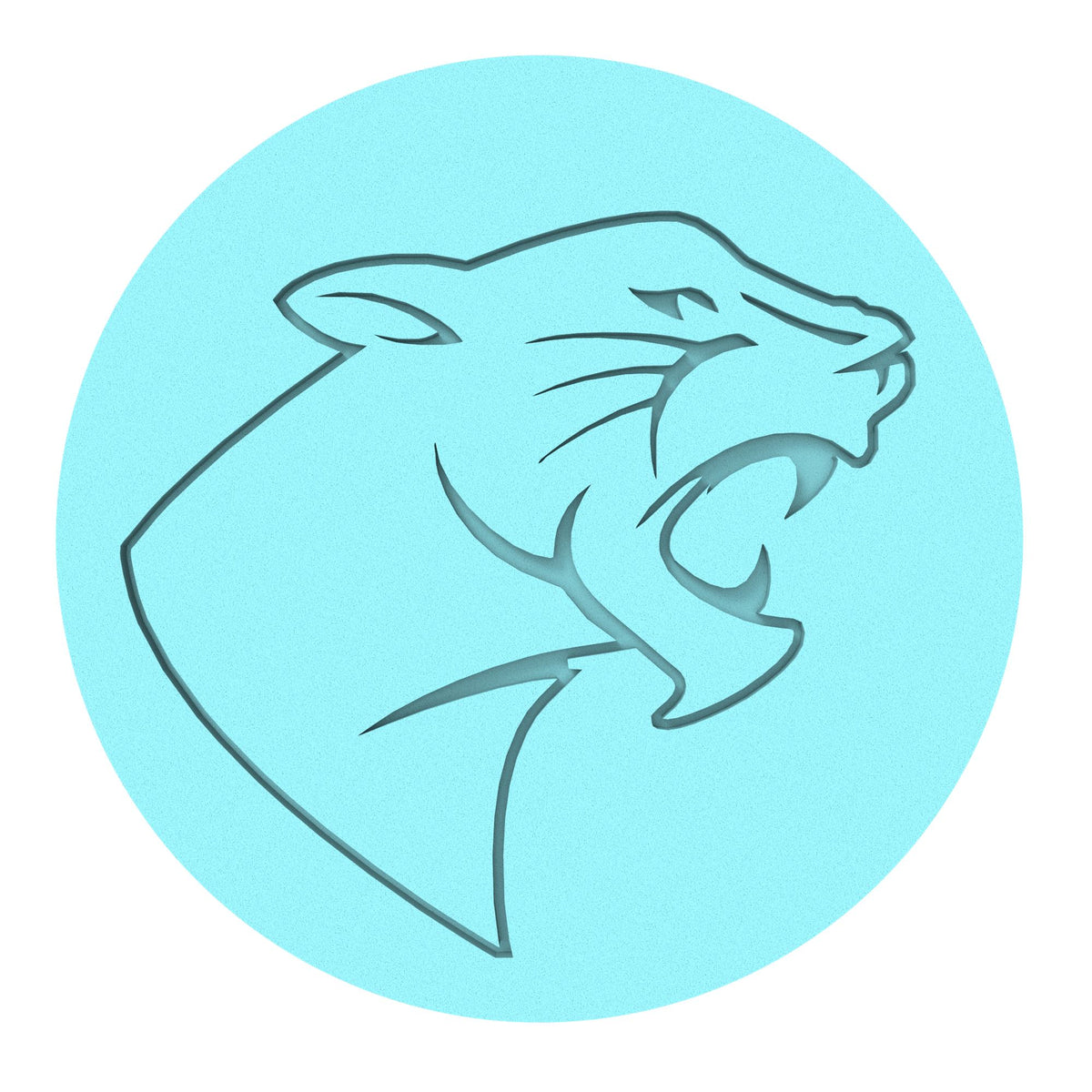 Panther Head Cookie Cutter | Stamp | Stencil #1 Animals & Dinosaurs Cookie Cutter Lady MINI - 2 Inches (5cm) Debosser ONLY 