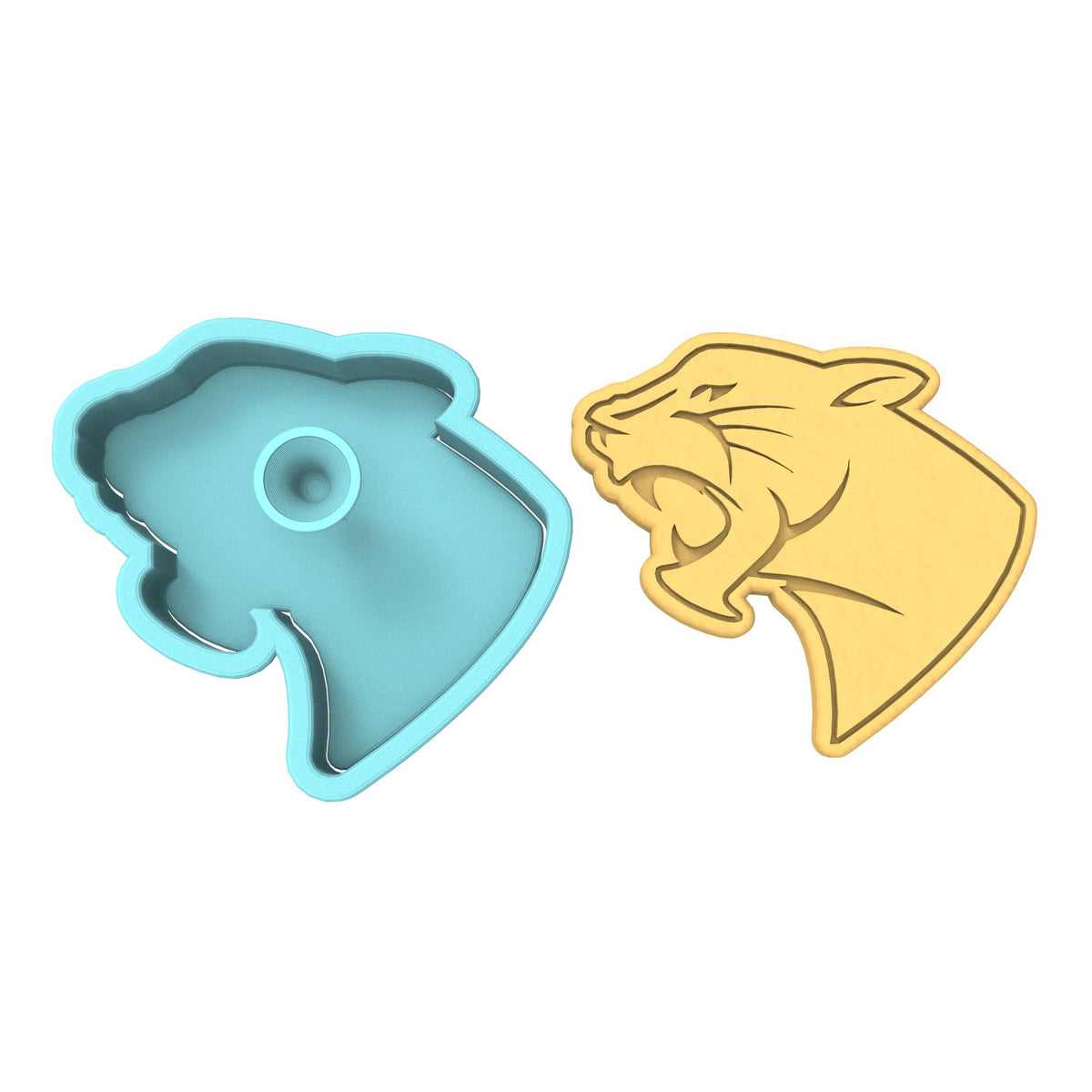 Panther Head Cookie Cutter | Stamp | Stencil #1 Animals & Dinosaurs Cookie Cutter Lady 