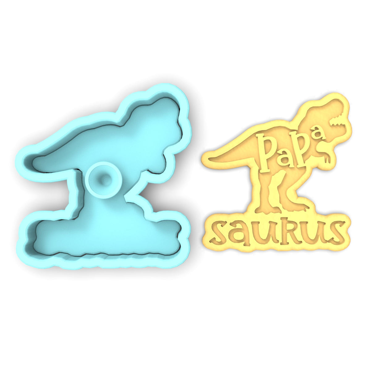 Papasaurus Cookie Cutter | Stamp | Stencil #1