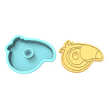 Parrot Bird Cookie Cutter | Stamp | Stencil #1