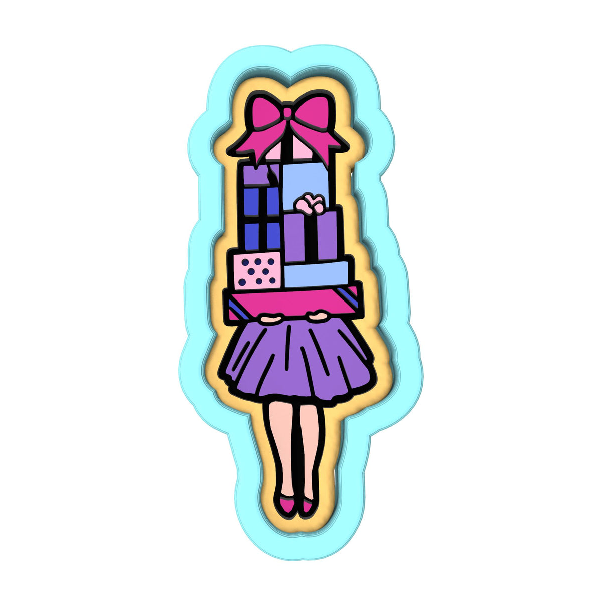 Party Girl Cookie Cutter Set by @CookieArtKC | Choose Cutters, Stamps, & Stencils | Cookie Cutters Cookie Cutter Lady 