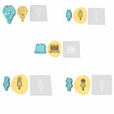 Party Girl Cookie Cutter Set by @CookieArtKC | Choose Cutters, Stamps, & Stencils | Cookie Cutters Cookie Cutter Lady 3" Cupcake/Sm Cookie Cutter&Stamp&Stencil 