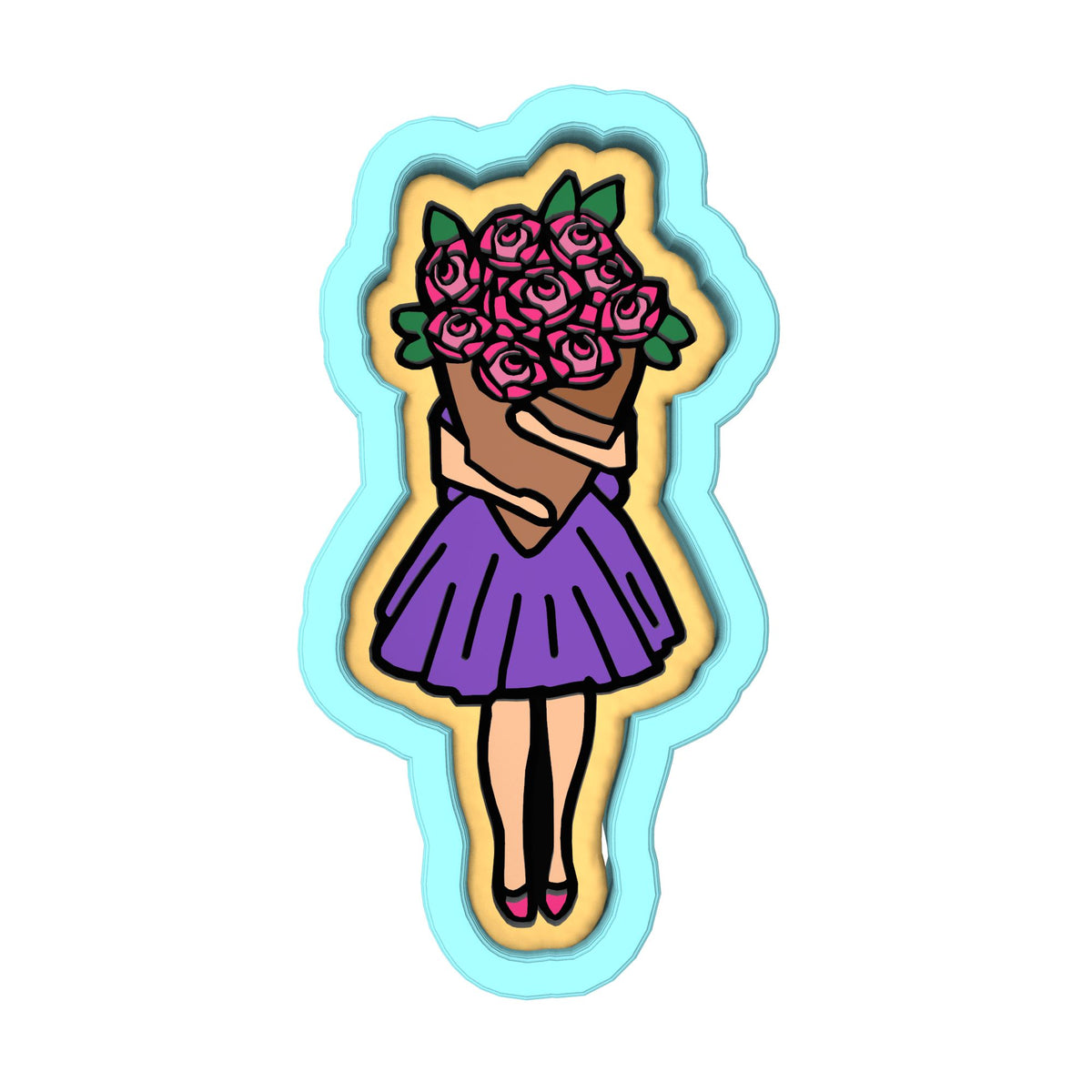 Party Girl Cookie Cutter Set by @CookieArtKC | Choose Cutters, Stamps, & Stencils | Cookie Cutters Cookie Cutter Lady 