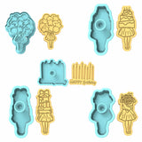 Party Girl Cookie Cutter Set by @CookieArtKC | Choose Cutters, Stamps, & Stencils | Cookie Cutters Cookie Cutter Lady 3" Cupcake/Sm Cookie Cutter & Stamp 