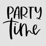 Party Time Cookie Cutter | Stamp | Stencil #1
