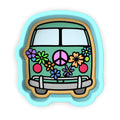Peace Bus Cookie Cutter  Stamp & Outline #1