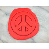 Peace Sign Cookie Cutter Detailed