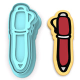 Pen Cookie Cutter | Stamp | Stencil #1