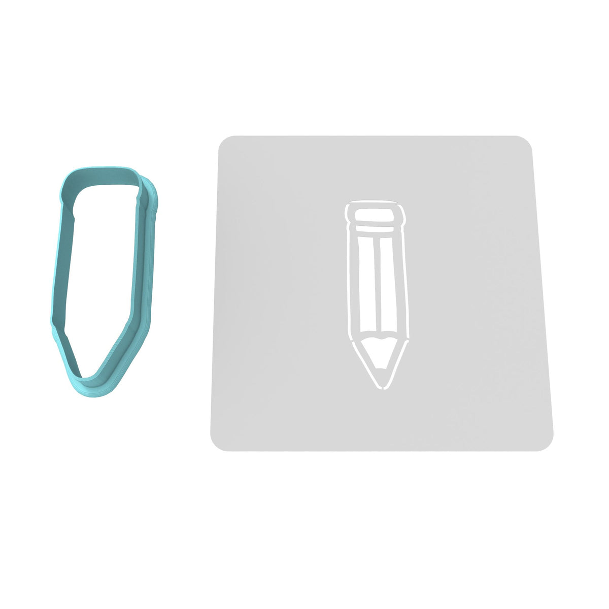 Pencil Cookie Cutter | Stamp | Stencil #2