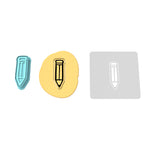 Pencil Cookie Cutter | Stamp | Stencil #2
