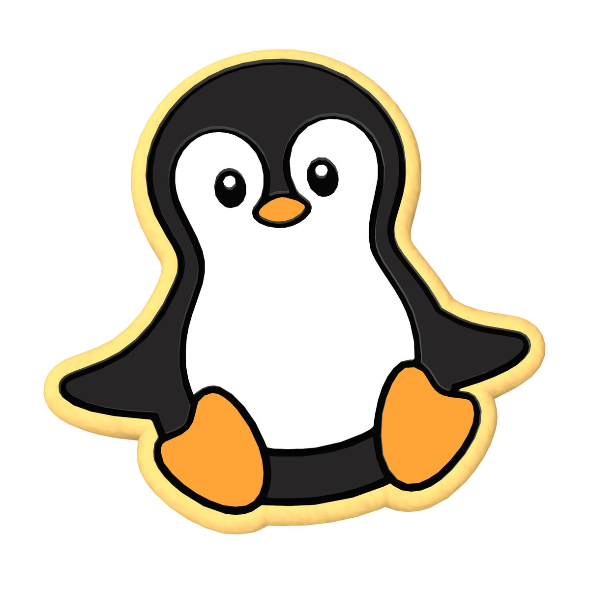 Penguin Body Cookie Cutter | Stamp | Stencil #1