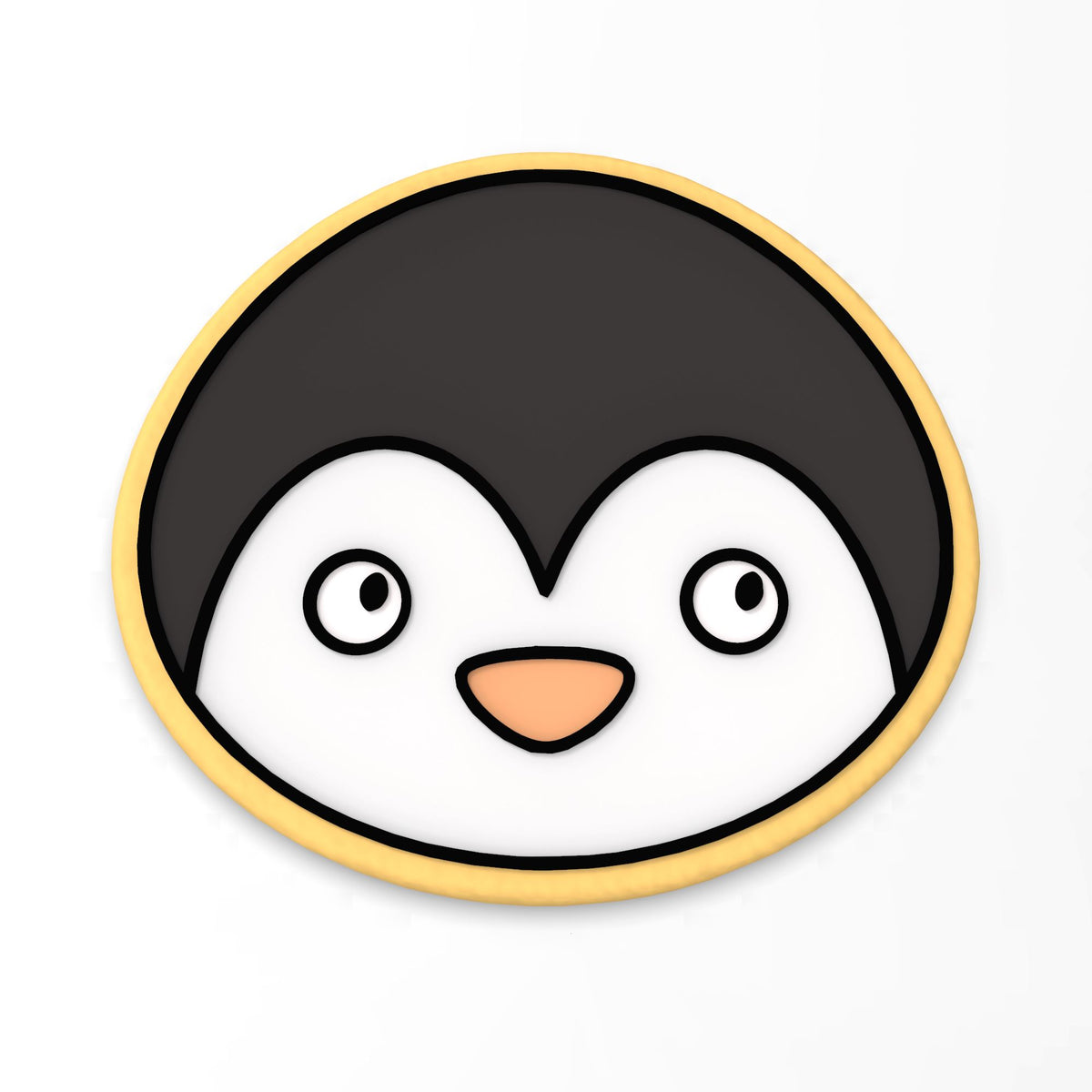 Penguin Face Cookie Cutter | Stamp | Stencil #1