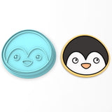 Penguin Face Cookie Cutter | Stamp | Stencil #1