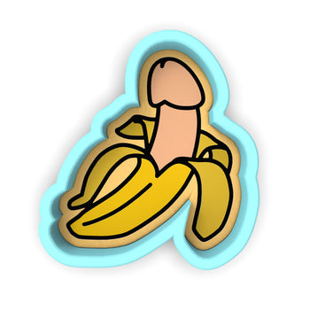 Penis Banana Cookie Cutter | Stamp | Stencil #1