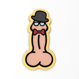 Penis Wearing Top Hat Cookie Cutter | Stamp | Stencil