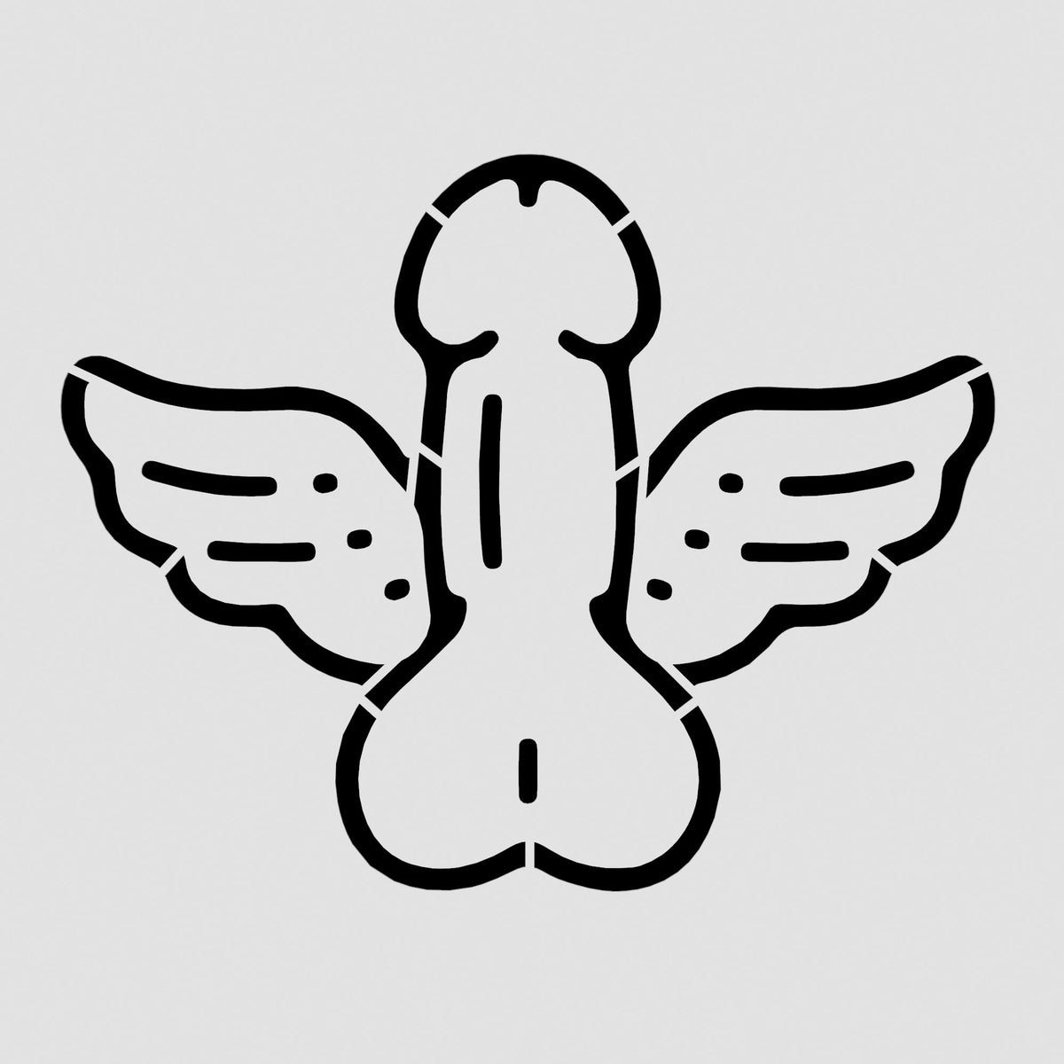 Penis Wings Cookie Cutter | Stamp | Stencil