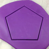 Pentagon Cookie Cutter Outline - Letters/ Numbers/ Shapes