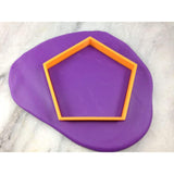 Pentagon Cookie Cutter Outline - Letters/ Numbers/ Shapes
