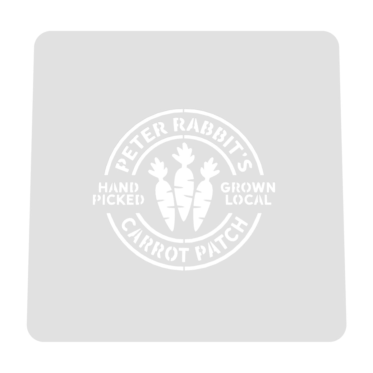 Peter Rabbits Carrot Patch Cookie Cutter | Stamp | Stencil Animals & Dinosaurs Cookie Cutter Lady MINI - 2 Inches (5cm) Stencil ONLY 