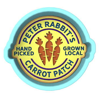 Peter Rabbits Carrot Patch Cookie Cutter | Stamp | Stencil Animals & Dinosaurs Cookie Cutter Lady 