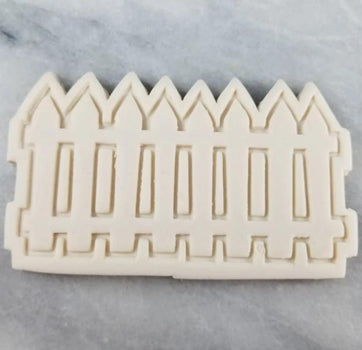 Picket Fence Cookie Cutter Outline & Stamp #1 - Girly / Dolls / Princess