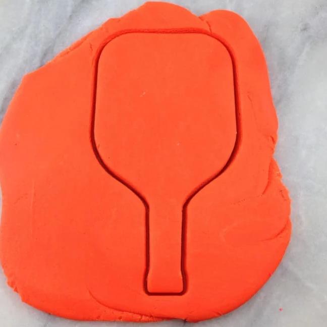 Pickle Ball Paddle Cookie Cutter Outline Sports Cookie Cutter Lady 