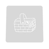 Picnic Basket Cookie Cutter | Stamp | Stencil #1 Animals & Dinosaurs Cookie Cutter Lady MINI - 2 Inches (5cm) Stencil ONLY 