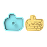 Picnic Basket Cookie Cutter | Stamp | Stencil #1 Animals & Dinosaurs Cookie Cutter Lady 