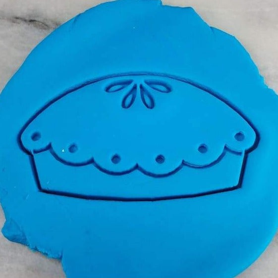 Pie Cookie Cutter Outline & Stamp