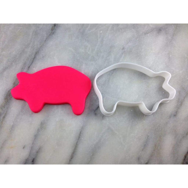 Pig Cookie Cutter Outline #1 Animals & Dinosaurs Cookie Cutter Lady 