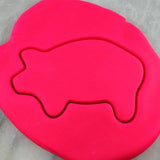 Pig Cookie Cutter Outline #1 Animals & Dinosaurs Cookie Cutter Lady 