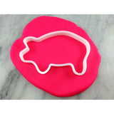 Pig Cookie Cutter Outline #1 Animals & Dinosaurs Cookie Cutter Lady 