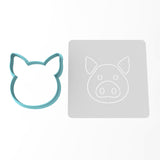 Pig Cookie Cutter | Stamp | Stencil #1