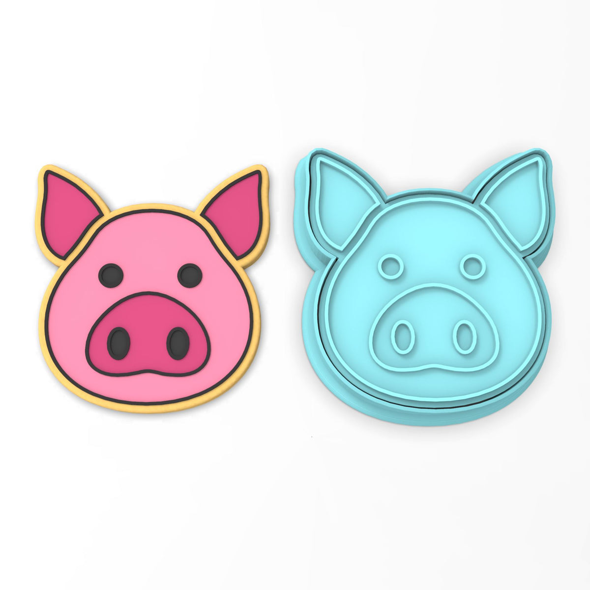 Pig Cookie Cutter | Stamp | Stencil #1