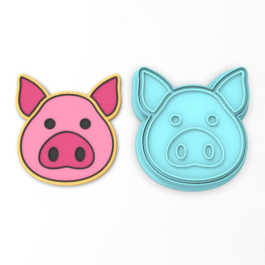 Pig Cookie Cutter | Stamp | Stencil #1