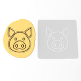 Pig Cookie Cutter | Stamp | Stencil #1