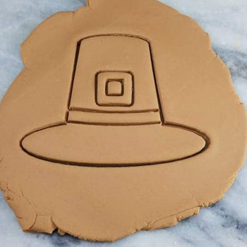 Pilgrim Hat Cookie Cutter Outline & Stamp